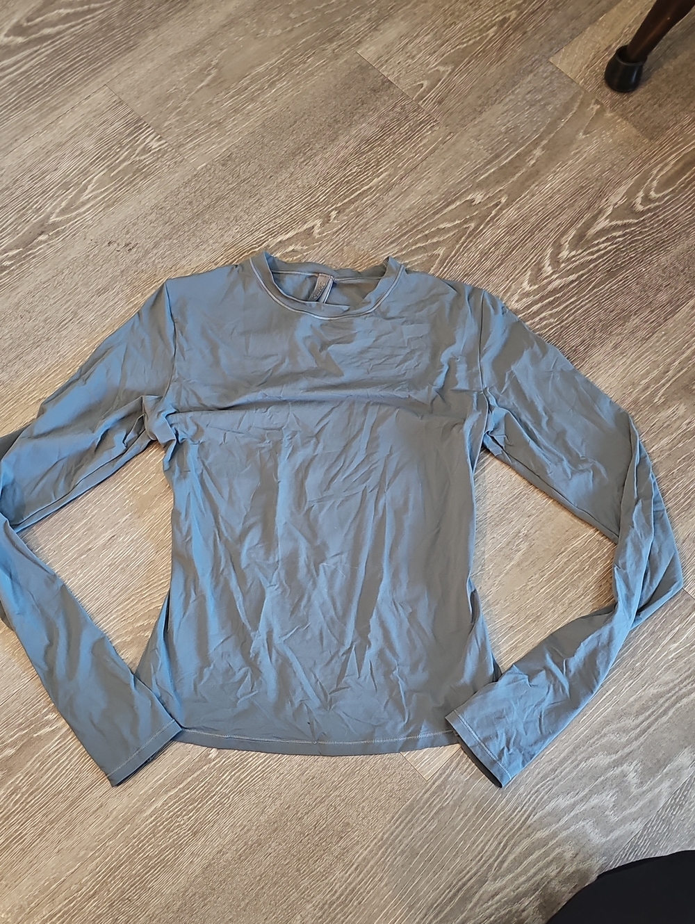 Skims Fits Everybody Long Sleeve Size Small Greenish Blue Grey
